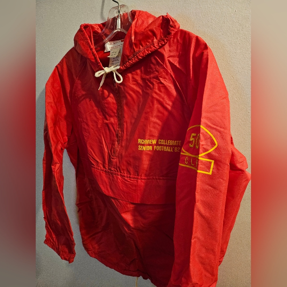 Vintage 1982 Richview Collegiate Senior Football Windbreaker | Size Medium - Picture 7 of 8
